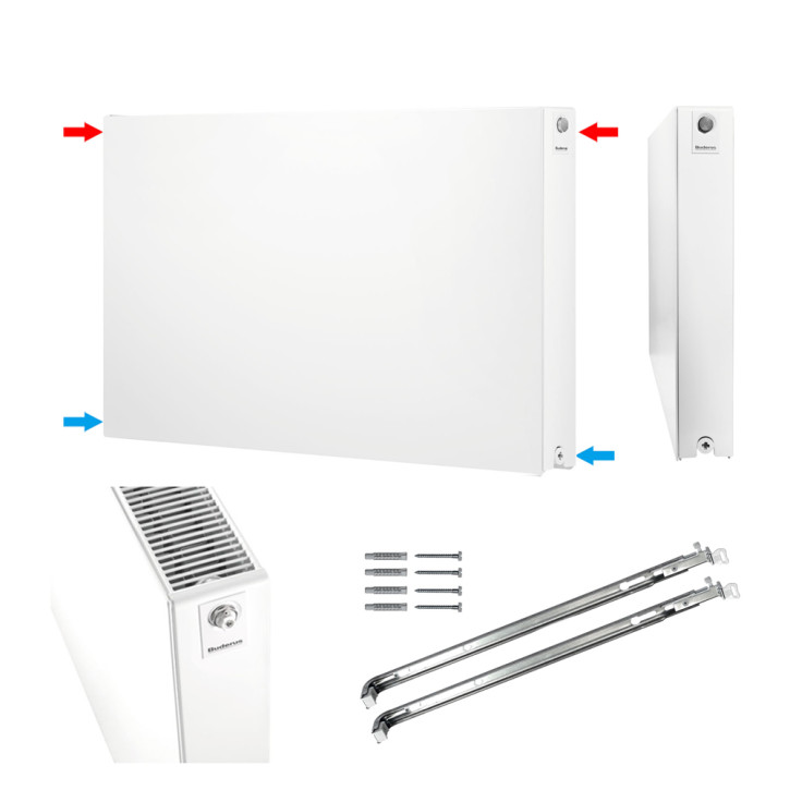 Buderus Heizkörper C-Plan.2 Kompakt Bauhöhe 300mm Typ 11 21 22 33 L=400-3000mm