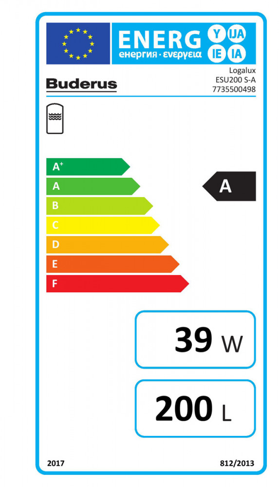 Buderus Edelstahl Speicher Logalux ESU160 200 300 Warmwasserspeicher
