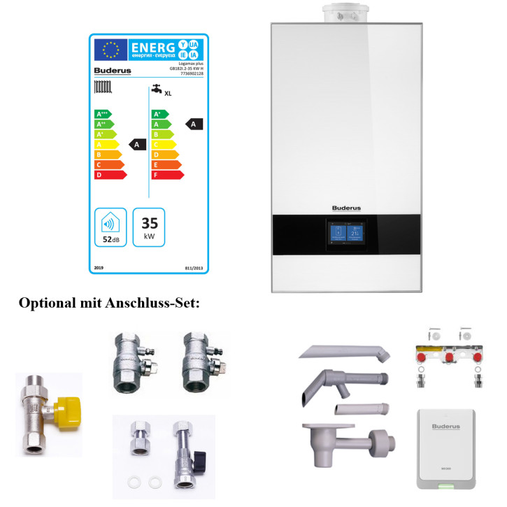 Buderus Logamax plus GB182i.2 BC400 Gasbrennwert Heizung 15-45kW und Kombigerät