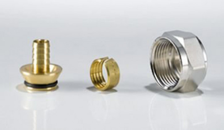 Zubehör Empur Fußbodenheizung Tackersystem Verschraubungen Spangen Nadeln etc. Klemmring Messing / 15 x 1,8 - 10 Stk.