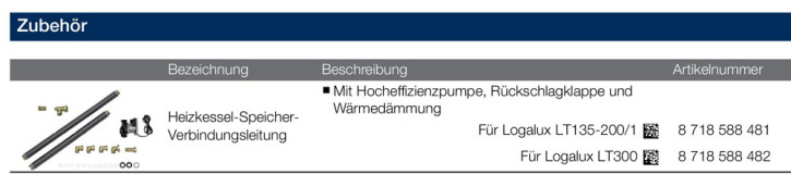 Buderus Speicher Logalux LT135/1  LT160/1  LT200/1  LT300/1  liegend blau