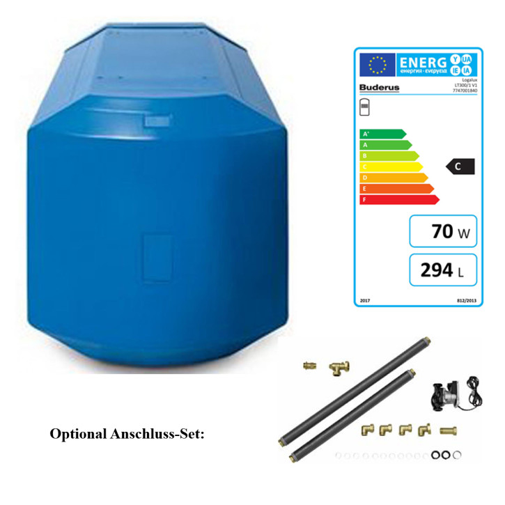 Buderus Speicher Logalux LT135/1  LT160/1  LT200/1  LT300/1  liegend blau