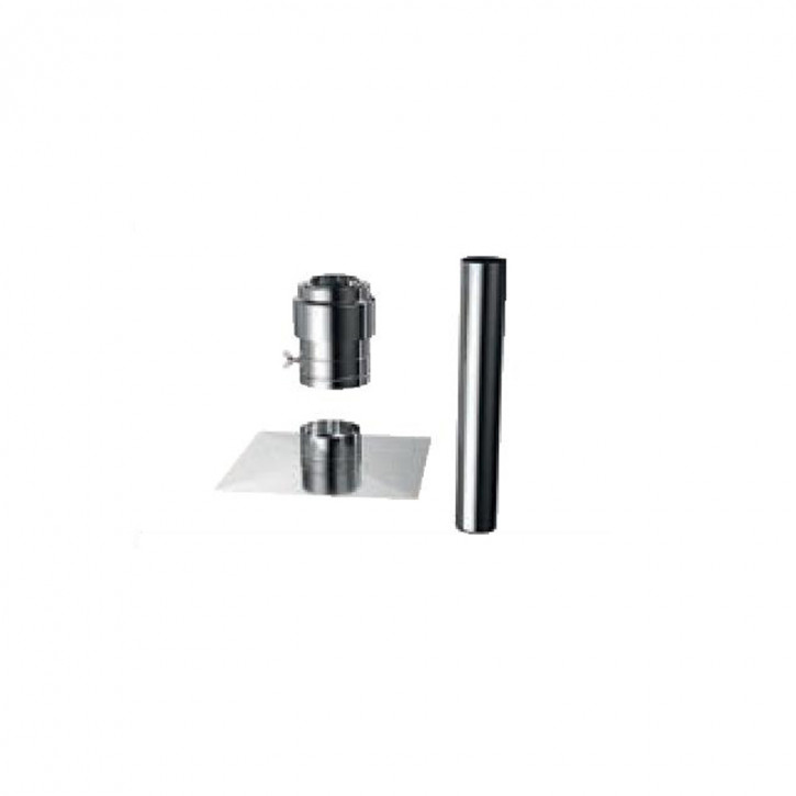 Buderus ÜB-Flex Abgassystem DN80 Grundbausatz flexibles Abgasrohr 15m oder 25m