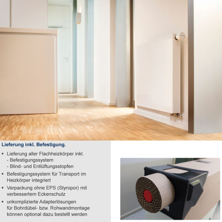 Buderus Heizkörper VC-Plan.2 Ventilkompakt Höhe 400mm Typ 11 21 22 33 L=400-3000