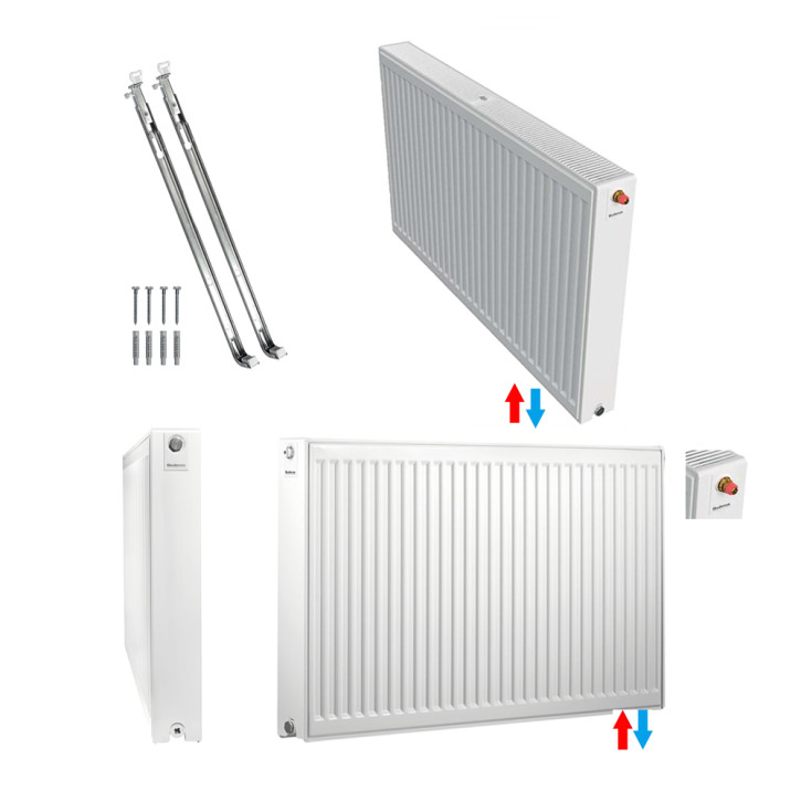 Buderus Heizkörper VC-Profil.2 Kompakt Bauhöhe 400mm Typ 11 21 22 33 L=400-3000