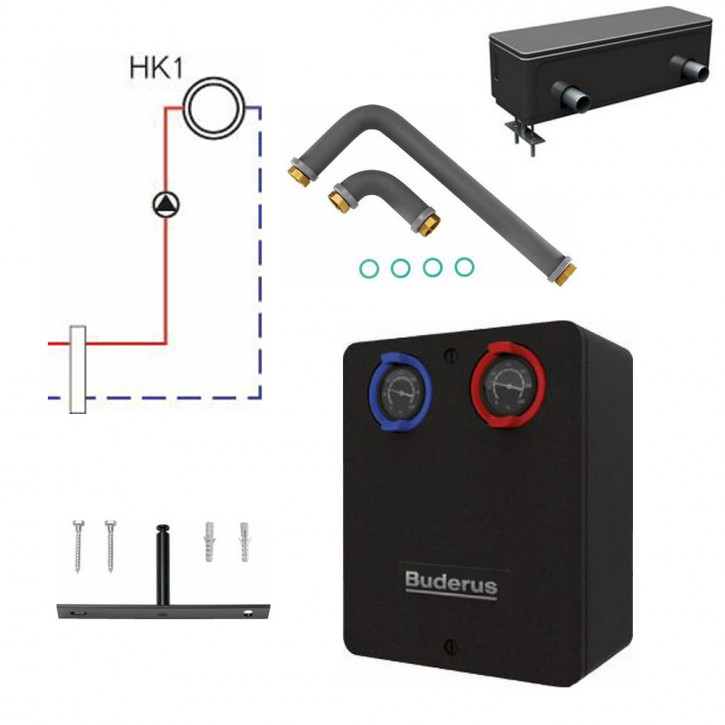 Buderus Heizkreissets Logaplus Paket WE 1-20 Erweiterungssets HS/HSM Pumpengruppen WE 2